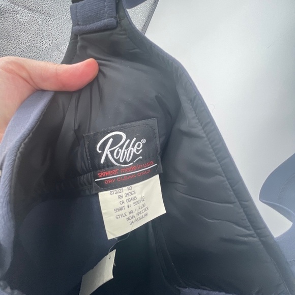 Roffe vintage 1980s Ski bib Overalls Size 34 regular. Made in the USA. - Picture 2 of 7